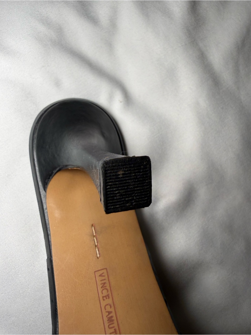 Vince Camuto Black Woven Square-Toe Heeled Mules - Picture 12 of 16